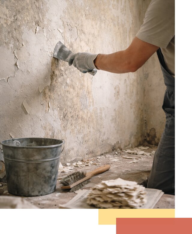 Удаление старой краски со стен в Дальнегорске качественно и быстро