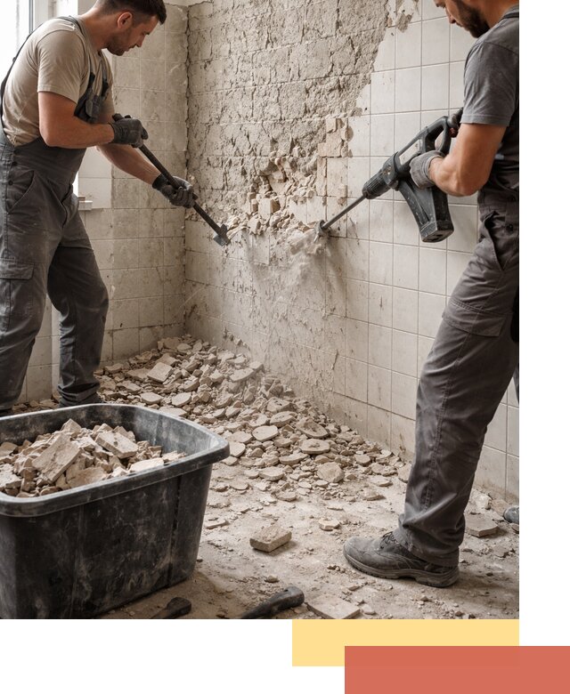 Демонтаж плитки со стен в Дальнегорске быстро и аккуратно