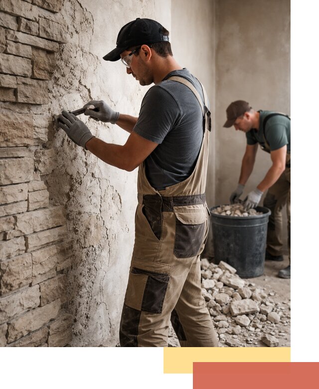 Демонтаж декоративного камня в Дальнегорске профессионально и безопасно