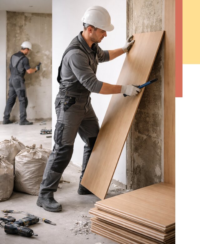 Демонтаж стеновых панелей в Дальнегорске от 3606 руб. за м² быстро и недорого | ОТДЕЛОЧНИК-Дль