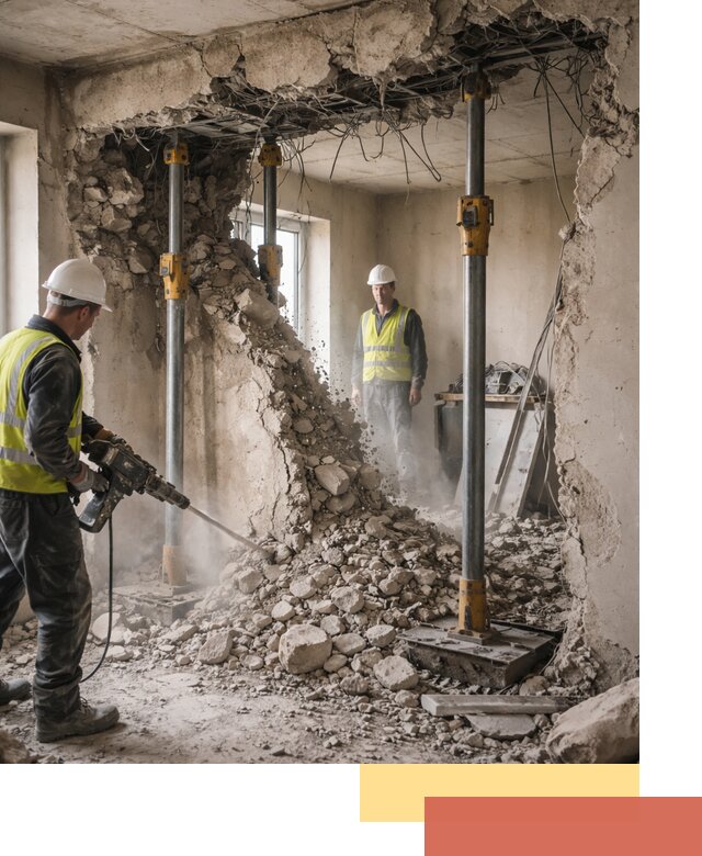 Снос несущих стен в Дальнегорске с гарантией безопасности и качества