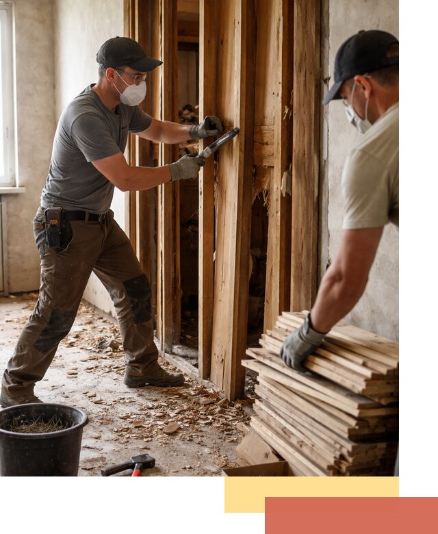 Демонтаж деревянных перегородок в Дальнегорске быстро и аккуратно