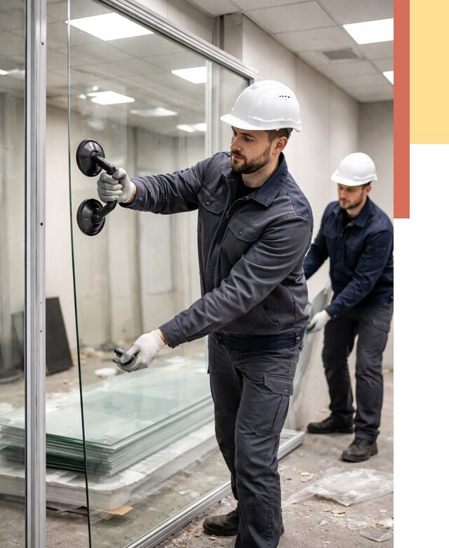 Демонтаж стеклянных перегородок в Дальнегорске от 3297 руб. — быстро и недорого | ОТДЕЛОЧНИК-Дль