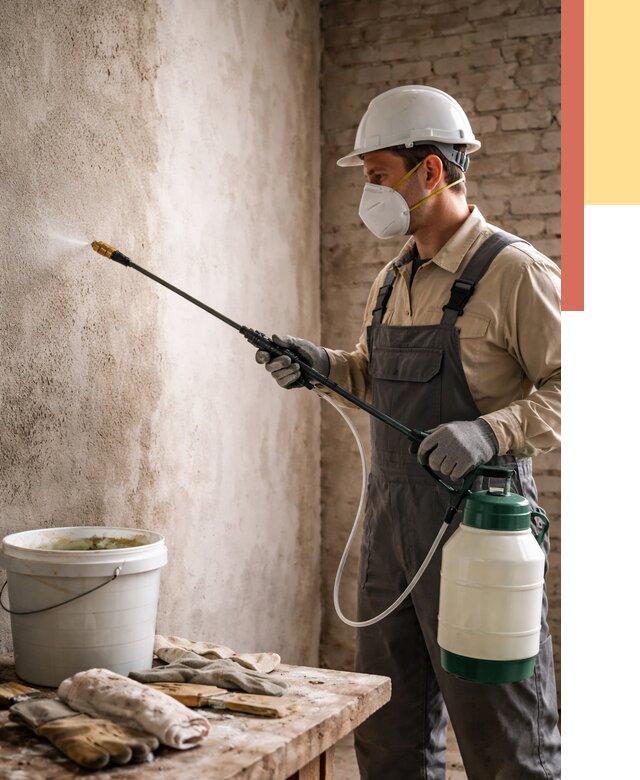 Антисептическая обработка стен в Дальнегорске от 1236 руб. — быстро и недорого | ОТДЕЛОЧНИК-Дль