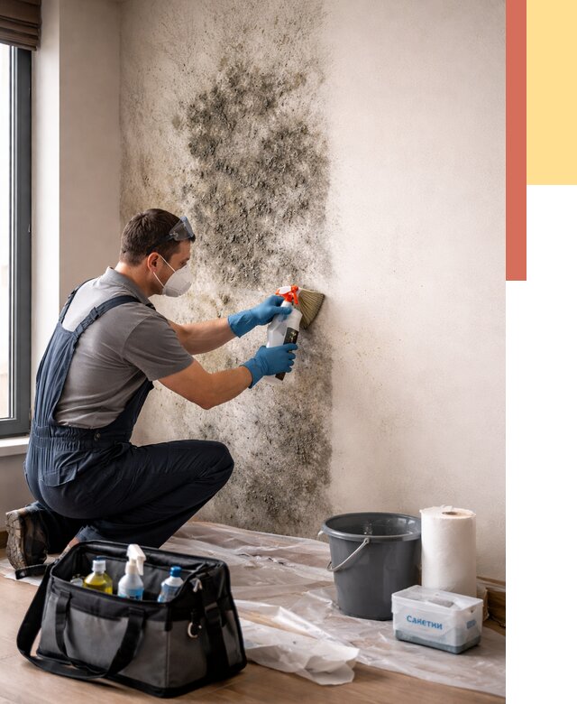 Удаление плесени со стен в Дальнегорске от 2215 руб. — быстро и недорого | ОТДЕЛОЧНИК-Дль