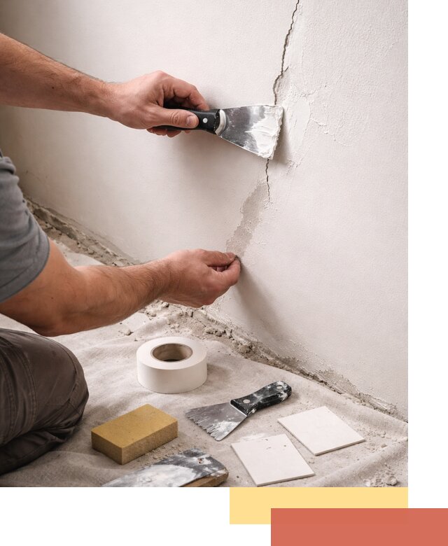 Заделка трещин и сколов в стенах и потолках в Дальнегорске