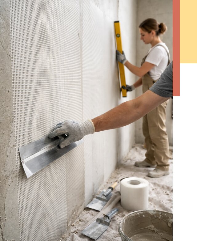 Армирование стен стеклосеткой в Дальнегорске от 3297 руб. под ключ | ОТДЕЛОЧНИК-Дль