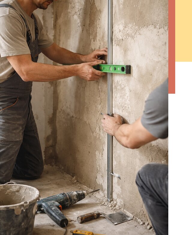 Установка штукатурных маяков в Дальнегорске от 7213 руб. — быстро и недорого | ОТДЕЛОЧНИК-Дль