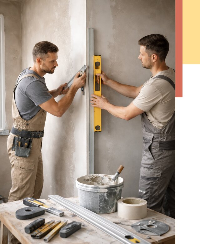 Выведение углов стен в Дальнегорске от 1906 руб. быстро и недорого | ОТДЕЛОЧНИК-Дль