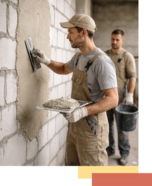 Штукатурка стен из газобетона в Дальнегорске под ключ