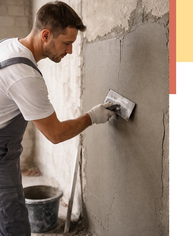 Штукатурка стен под плитку в Дальнегорске от 4328 руб./м2 — выравнивание под плитку | ОТДЕЛОЧНИК-Дль