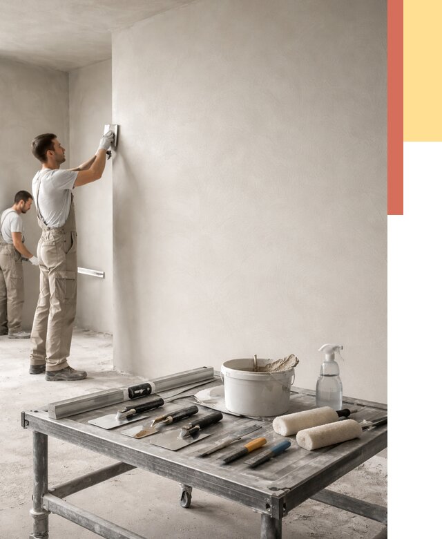 Штукатурка стен под покраску в Дальнегорске от 4637 руб./м² — качественно и недорого | ОТДЕЛОЧНИК-Дль