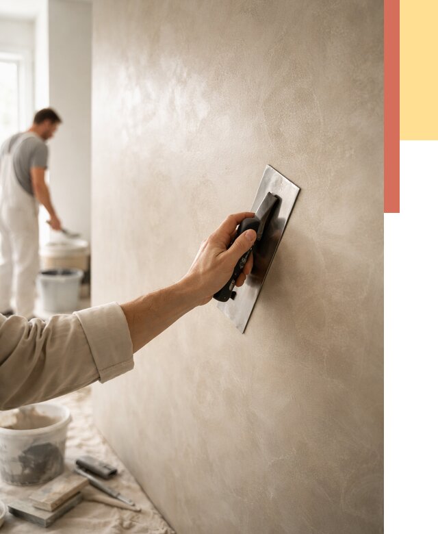 Венецианская штукатурка в Дальнегорске от 3606 руб/м² — нанесение стен под ключ | ОТДЕЛОЧНИК-Дль