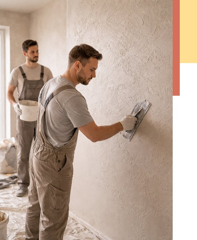 Фактурная штукатурка стен в Дальнегорске от 4328 руб./м² — заказать под ключ | ОТДЕЛОЧНИК-Дль