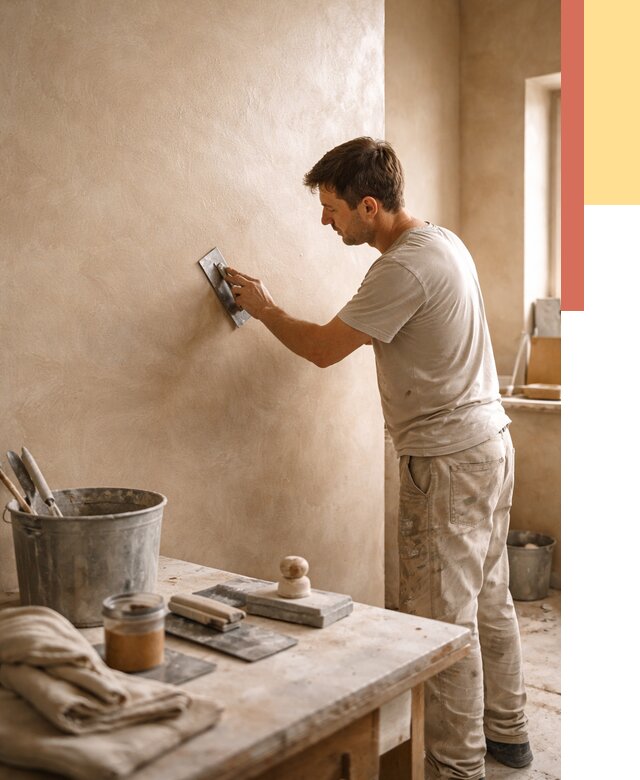 Марокканская штукатурка таделакт в Дальнегорске под ключ от 4328 руб. | ОТДЕЛОЧНИК-Дль