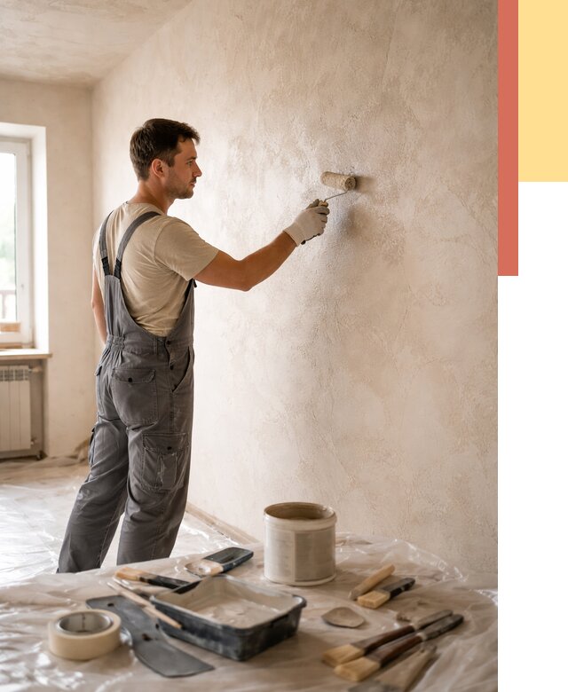 Нанесение лессирующей краски по декоративке в Дальнегорске от 1803 руб. | ОТДЕЛОЧНИК-Дль