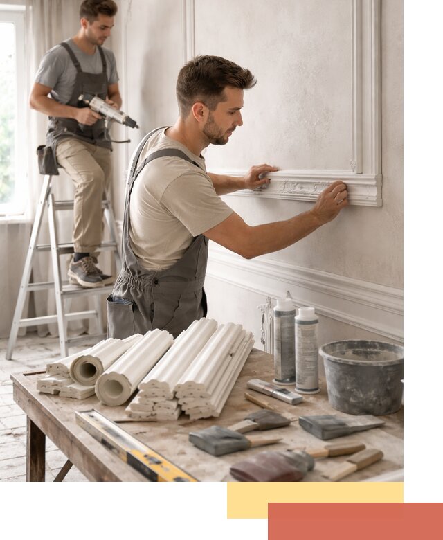 Монтаж лепнины на стены в Дальнегорске профессионально и качественно