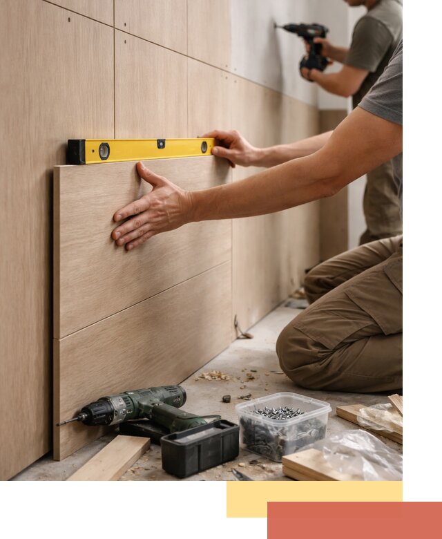 Профессиональный монтаж МДФ панелей на стены в Дальнегорске