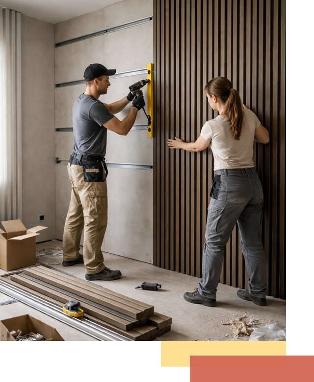 Монтаж реечных панелей на стены в Дальнегорске