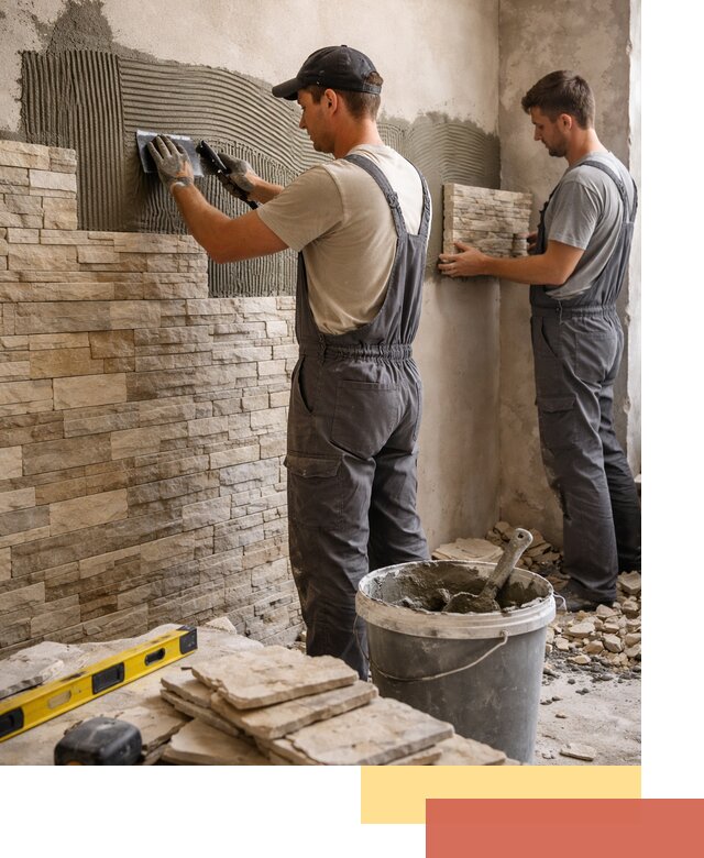 Монтаж искусственного камня в Дальнегорске — облицовка стен и фасадов