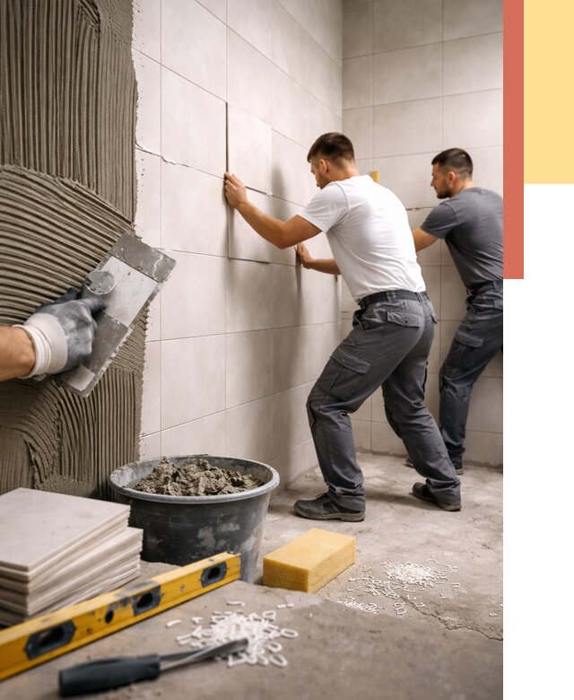 Укладка плитки на стены в Дальнегорске от 876 руб. — качественно и недорого | ОТДЕЛОЧНИК-Дль