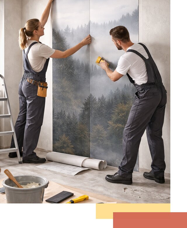 Поклейка фотообоев профессионально в Дальнегорске под ключ