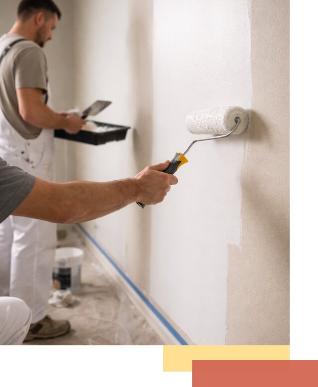 Покраска стен акриловой краской профессионально в Дальнегорске