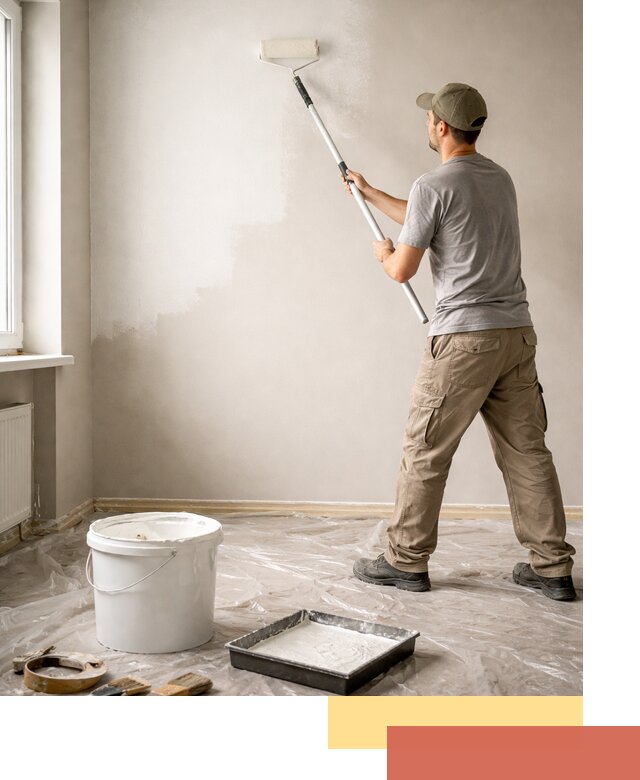 Покраска стен латексной краской в Дальнегорске качественно и быстро