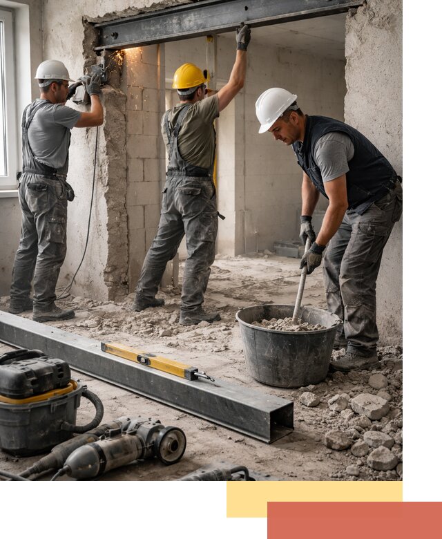 Создание проемов в стенах и несущих конструкциях в Дальнегорске