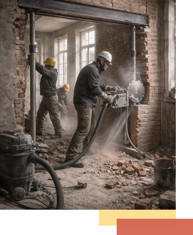 Прорезка проема в стене под дверной или оконный проем в Дальнегорске