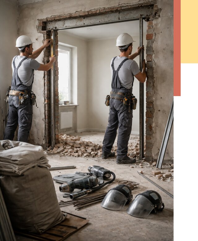 Расширение дверного проема в Дальнегорске от 12880 руб. под ключ | ОТДЕЛОЧНИК-Дль