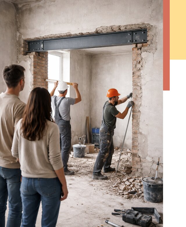 Усиление проема в стене в Дальнегорске от 9789 руб. — усиление дверного проема металлоконструкцией | ОТДЕЛОЧНИК-Дль