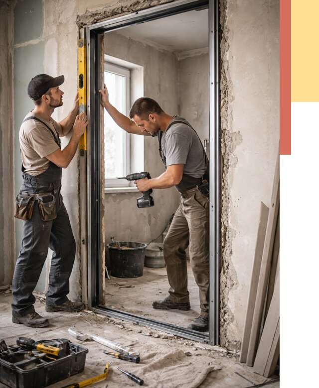 Закладка дверного проема в Дальнегорске от 3606 руб. — быстро и недорого | ОТДЕЛОЧНИК-Дль