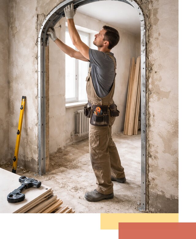 Устройство арочного проема в Дальнегорске под ключ