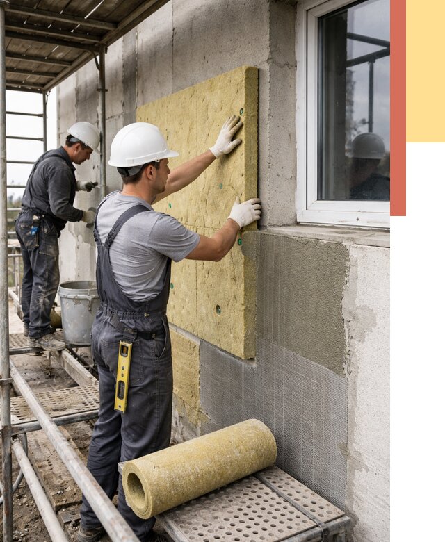 Утепление стен в Дальнегорске от 4431 руб. под ключ — быстро и недорого | ОТДЕЛОЧНИК-Дль