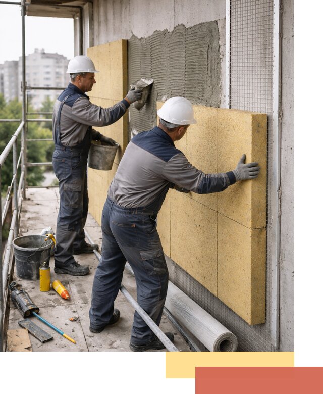 Утепление стен зданий и домов в Дальнегорске качественно и надежно