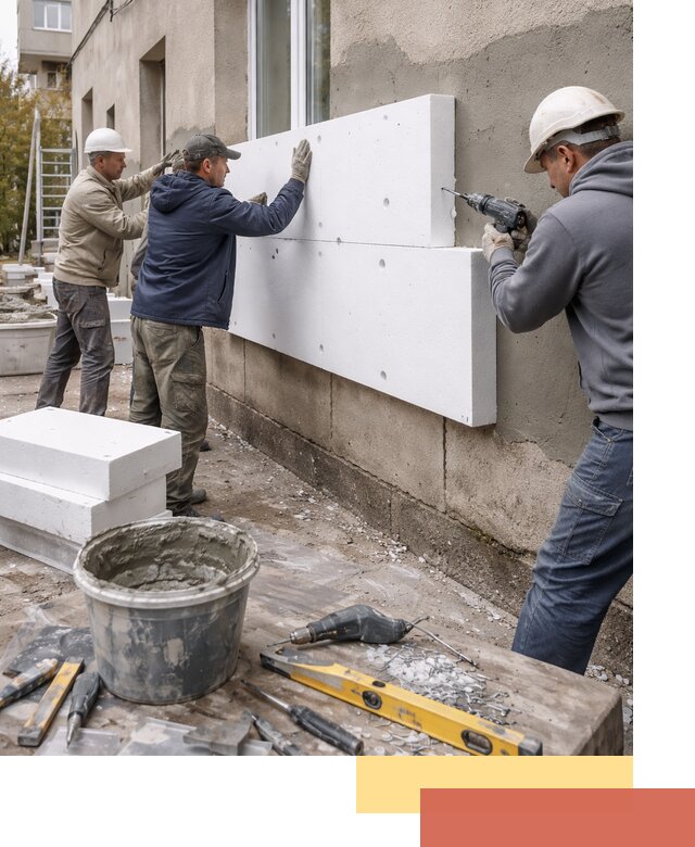 Утепление наружных стен пенопластом в Дальнегорске