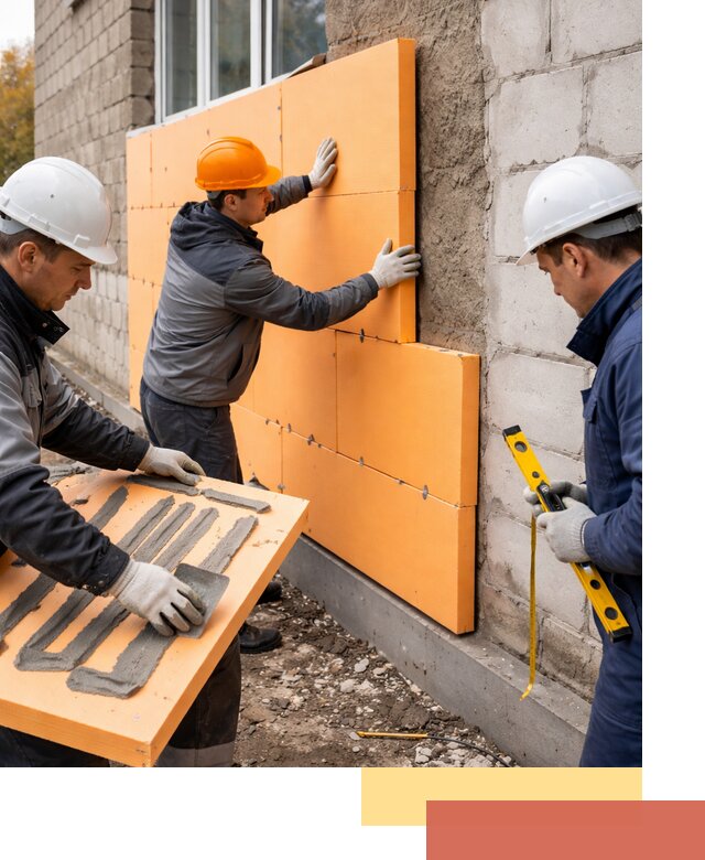 Утепление фасада пеноплексом под ключ в Дальнегорске