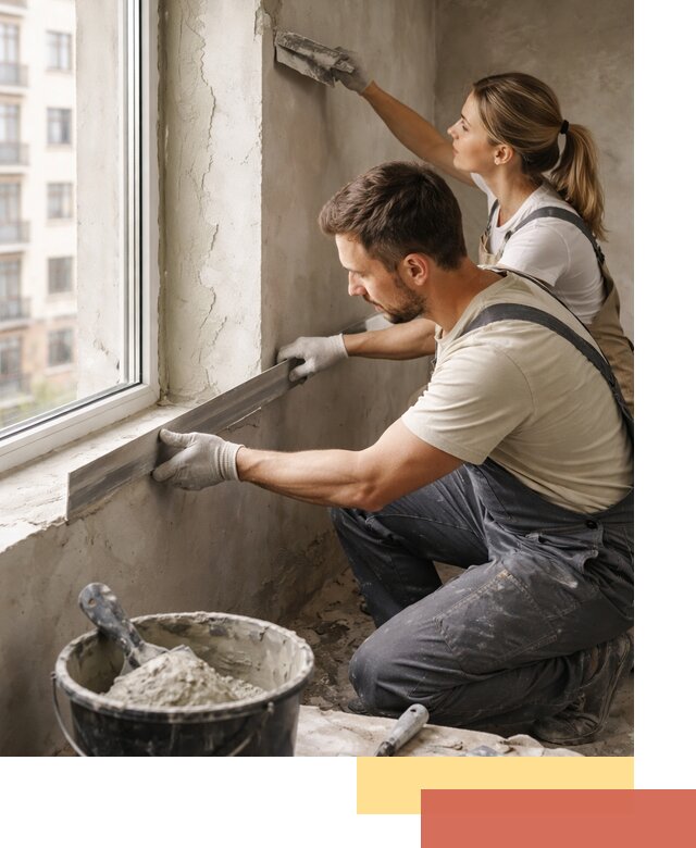 Штукатурка откосов дверей и окон профессионально в Дальнегорске