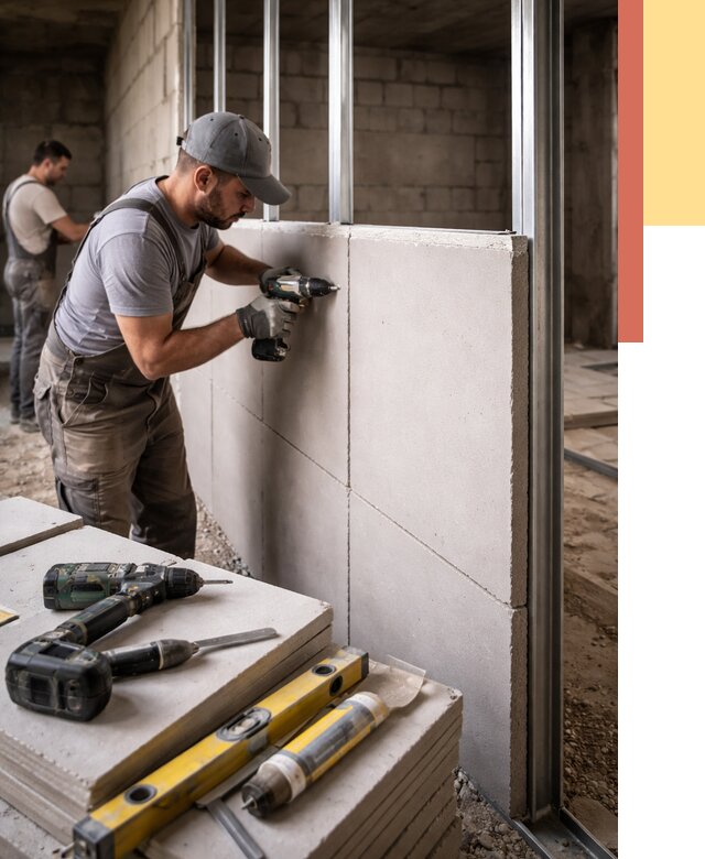 Кладка влагостойких перегородок ПГП в Дальнегорске от 1236 руб. под ключ | ОТДЕЛОЧНИК-Дль