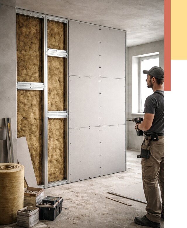 Усиленная перегородка под навеску в Дальнегорске от 13189 руб. — монтаж под ключ | ОТДЕЛОЧНИК-Дль