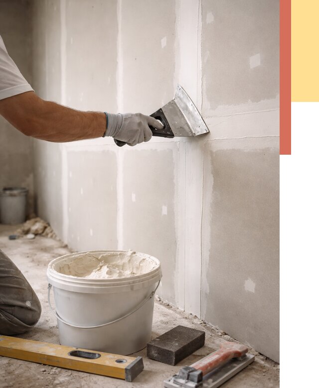 Шпаклевка перегородок из гипсокартона в Дальнегорске от 2576 руб. — услуги ОТДЕЛОЧНИК-Дль