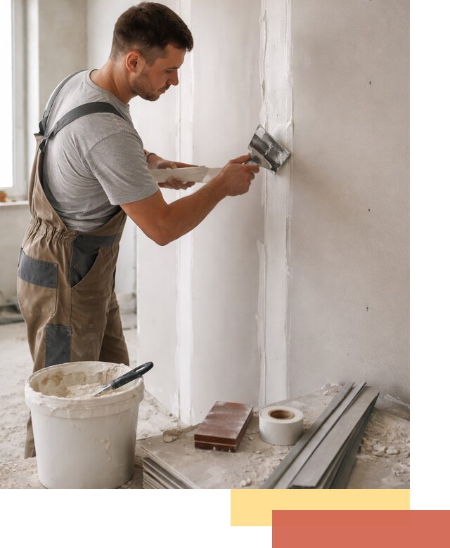 Шпаклевка перегородок из гипсокартона в Дальнегорске качественно и быстро