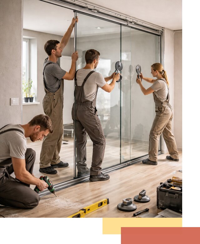 Изготовление стеклянных перегородок на заказ в Дальнегорске