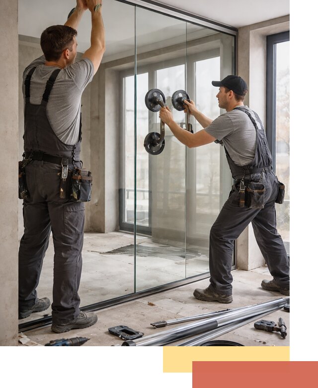 Цельностеклянные перегородки под ключ в Дальнегорске