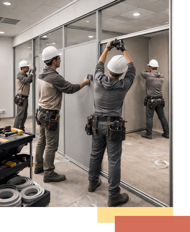 Мобильные офисные перегородки под ключ в Дальнегорске