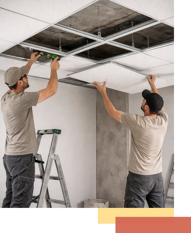 Монтаж потолка Армстронг под ключ в Дальнегорске