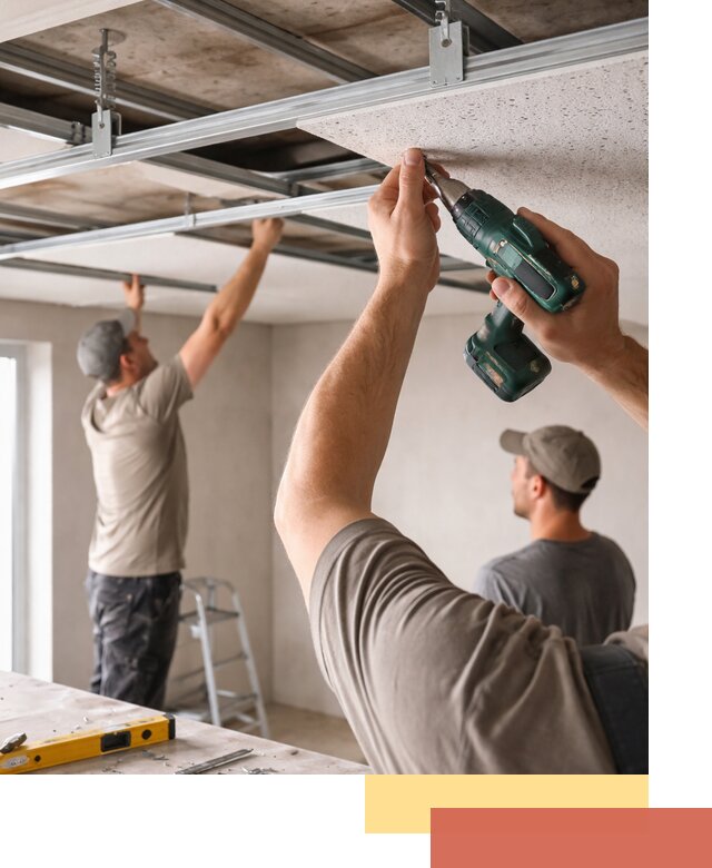 Монтаж акустического потолка в Дальнегорске под ключ