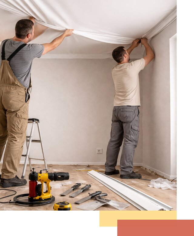 Монтаж ПВХ натяжного потолка в Дальнегорске качественно и быстро