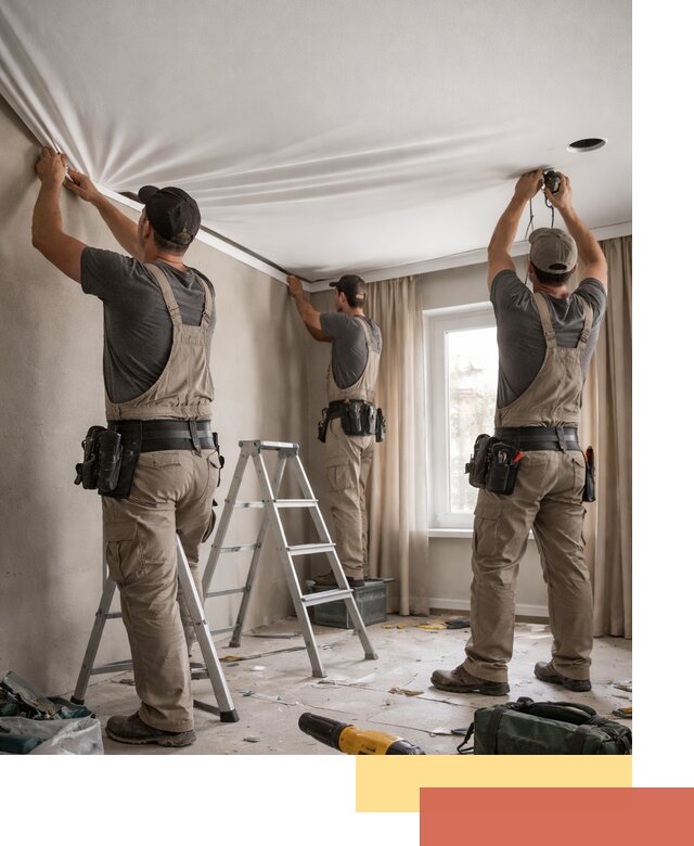 Монтаж матового натяжного потолка в Дальнегорске качественно и быстро